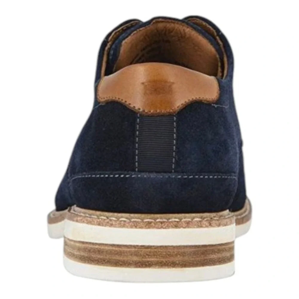 Florsheim HIGHLAND Plain Toe Oxford Men's Size 8.5 Color Navy Blue Suede New Box